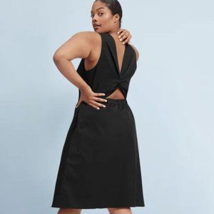 Everlane Clean Cotton Twist-Back Dress